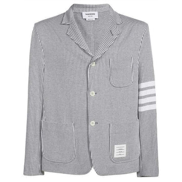 Thom Browne 23FW Stripe Seersucker Jacket Light Gray MJT369A J0063 055 52861128
