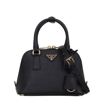 Prada Black Promenade Saffiano Mini Tote Bag 155889179