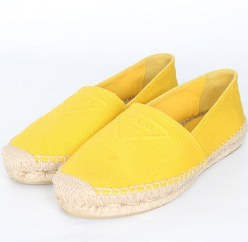 Prada Triangle Logo Drill Espadrille Slip-On Yellow 37(240) 155889335
