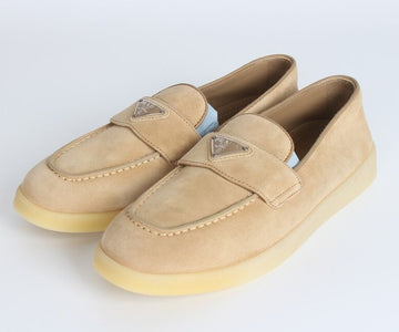 PRADA スエードローファー ベージュ 37(240) 155889778