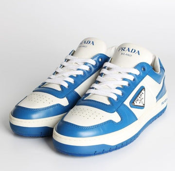 PRADA ダウンタウンレザー スニーカー ブルー 36.5(235) 155889858