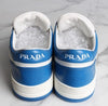 PRADA ダウンタウンレザー スニーカー ブルー 36.5(235) 155889858 [P]