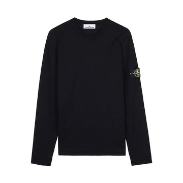 Stone Island Men's Rolled Edge Regular Fit Knit 155889934
