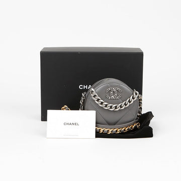 CHANEL Round Mini Chain Shoulder Crossbody Bag AP0945 19 155436355