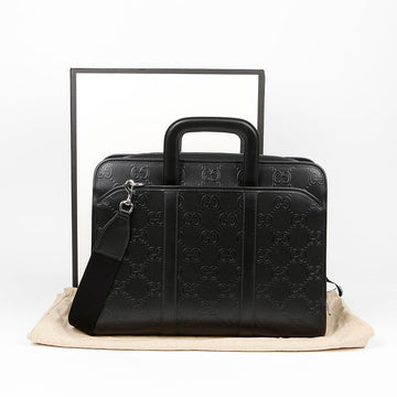 Gucci GG Embossed Briefcase Tote Shoulder Bag 725165 155491916