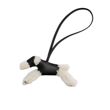 HERMES バックチャーム アクセサリー エクリュ ノワール H083349CAAH 155890391