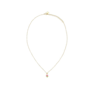 Wilhelmina Garcia Gold Petit Pink Tulip Necklace 152739597