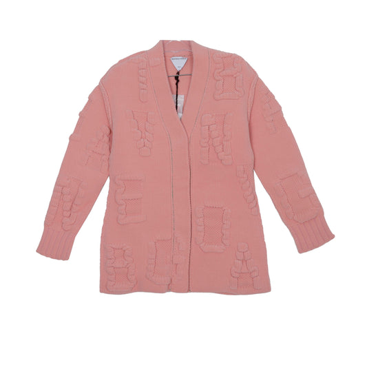 Bottega Veneta Textured Chenille Embossed Decoration Cardigan S Size 154830013 [P]