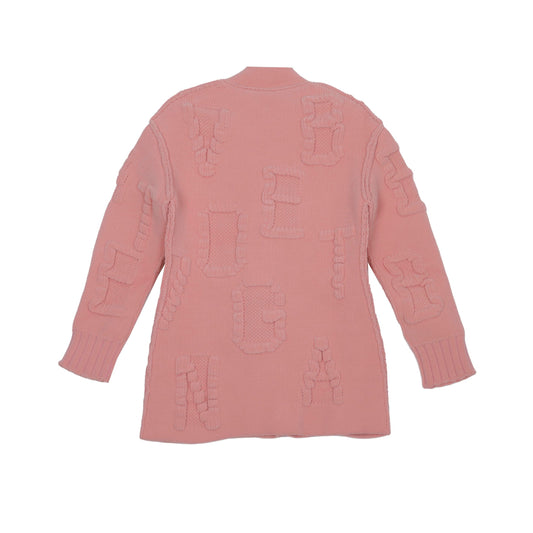 Bottega Veneta Textured Chenille Embossed Decoration Cardigan S Size 154830013 [P]