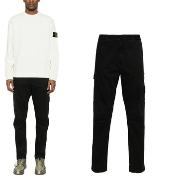 STONE ISLAND バッジパンツ ブラック L1S153100051S0004 155892170