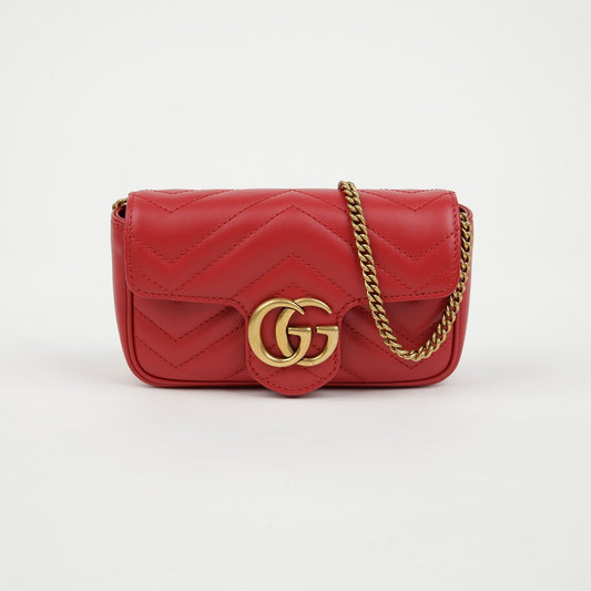 Gucci Super Mini Chain Shoulder Crossbody Bag 476433 155525281 [P]