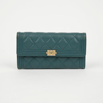 CHANEL キャビア ボーイ クラシック 長財布 155525903