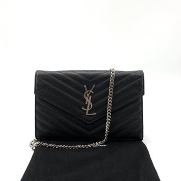 SAINT LAURENT マトラッセカサンドラ チェーンショルダーバッグ WOC 377828 155898375