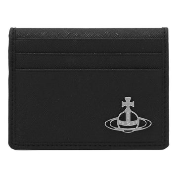 Vivienne Westwood 25SS ORB Silver Logo Flap Card Holder Black 5402000EM S000B N401 153208976