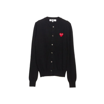 Comme Des Garcons 26SS Red Wappen V-Neck Cardigan Black AX-N007-051-1 151009417