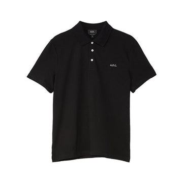 APC CARTER Logo Polo T-Shirt Black H26342 LZZ 150727042