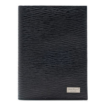 SALVATORE FERRAGAMO Metall-Logo Reisepasshülle NERO 693665 28253715