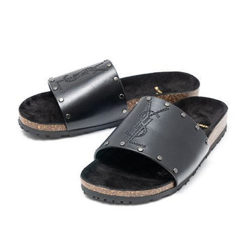 SAINT LAURENT Damen Slipper mit Nieten 555555-DWEYY-1000 28833849