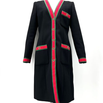 GUCCI ウェブトリコロール シグネチャ GG コート 518064 155920045