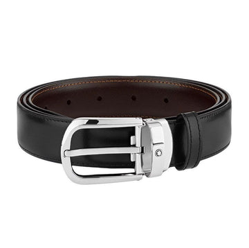 MONTBLANC Herren Gürtel 114412 umkehrbar schwarz dunkelbraun 155736862
