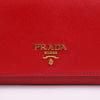 PRADA サフィアーノ レッド ストラップ 財布 1M1438 155920721 [P]
