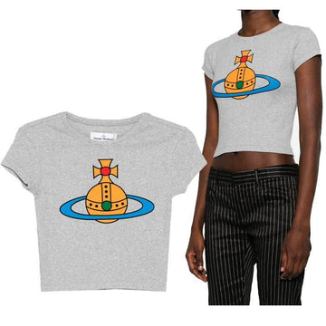 VIVIENNE WESTWOOD ビッグプリントベビーペルー半袖Tシャツ 155921274