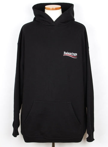 BALENCIAGA ウェーブロゴ刺繍フーディM(105 110) 155921545