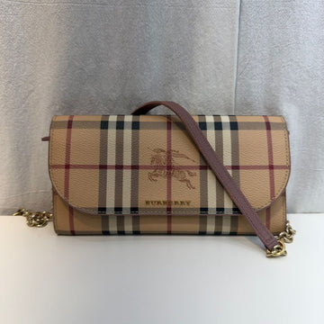 BURBERRY ヘイマケット チェック WOC チェーン クロスバッグ 155921587