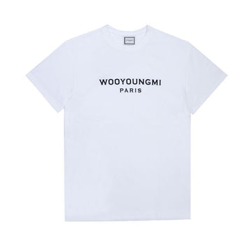 Wooyoungmi Short Sleeve W251TS01 714W Front Logo Men's T-Shirt 133588487