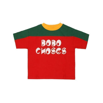 Bobo Choses Short Sleeve Color Block Kids T-Shirt B225AC133 149289543