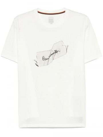 PAUL SMITH 男性用 Tシャツ M1R697PNP4737 01 ホワイト 149121208