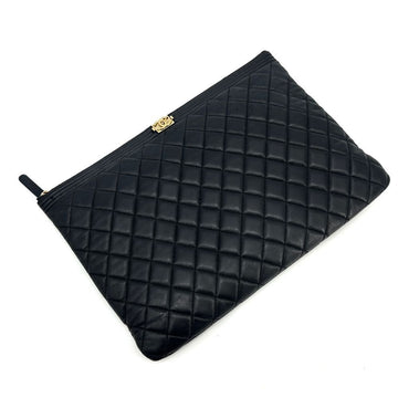CHANEL ボーイラムスキンゴールドクレーブラージ 155922035