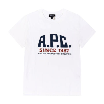 APC M26442 AAB WHITE ユニセックス半袖Tシャツ 151112465