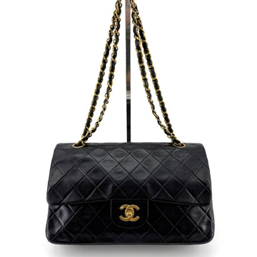 CHANEL Klassische Lammleder Medium Schultertasche 155923616