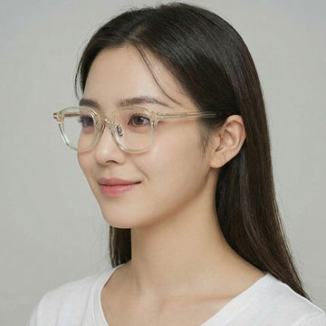 Tom Ford Blue Light Blocking Glasses Frame TF5858DB 039 Luxury Transparent Horn Frame Asian Fit Eye Protection 66885090