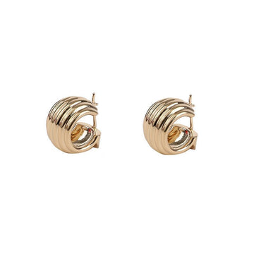 Salvatore Ferragamo Gancini Earrings 76-0750 Gold 773411 115111507