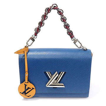 Louis Vuitton Twist MM Shoulder Bag in Blue Epi Leather 155923844