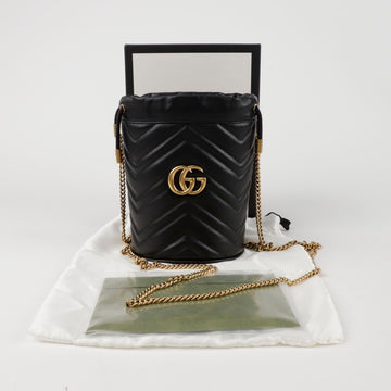 Gucci GG Marmont Bucket Mini Shoulder Crossbody Bag 155593681
