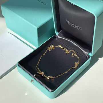 TIFFANY & CO Noten Pavé Gelbgold 18K Halskette 155924048