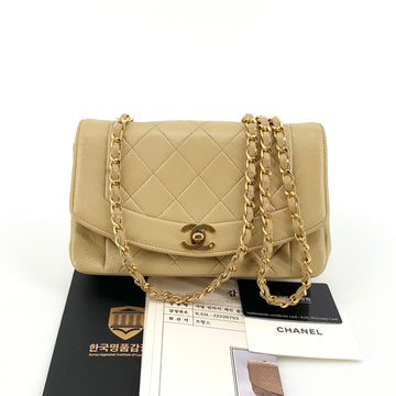 CHANEL Lambskin Diana Flap Shoulder Bag 155924070