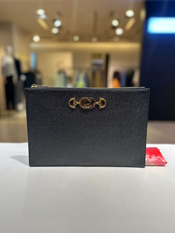Gucci Black Leather Clutch Bag 570728 155924148