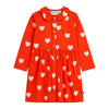 Mini Rodini Heart Woven Long Sleeve Dress 155924185 [P]