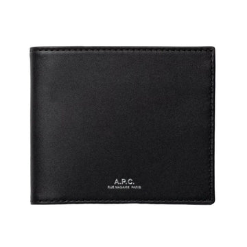 APC ロゴ メンズ 二つ折り財布 ブラック PXAWV H63153 LZZ 155924491