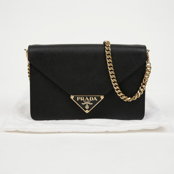 PRADA 三角ロゴチェーンショルダークロスバッグ 1BD318 155485879