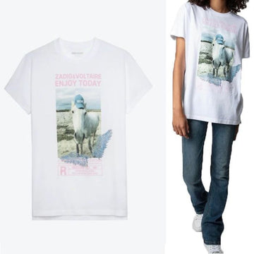 Zadig & Voltaire Short Sleeve T-Shirt SJTR1801FEP 155924671