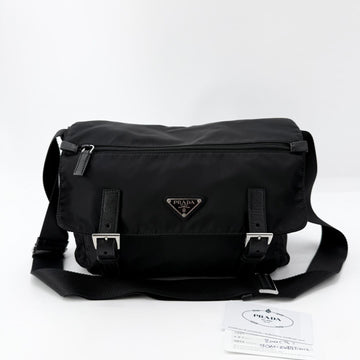 Prada Nylon Triangle Logo Messenger Bag Crossbody 1BD671 155925039
