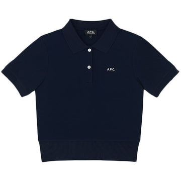 APC 25FW Embroidered Small Logo Polo T-Shirt Navy COGWZ F26522 IAK 152303274