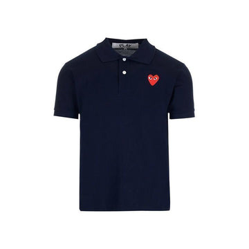 Comme Des Garcons 26SS Red Wappen Collar T-Shirt Navy AX-T006-051-2 151009540