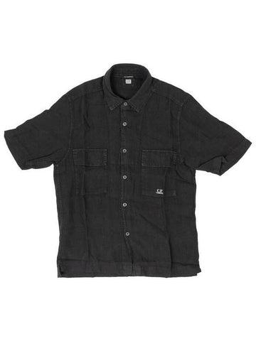 CP Company Linen Short Sleeve Shirt 133021764