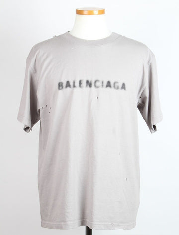 BALENCIAGA Vintage Jersey T-Shirt Grau L (100) 155938084